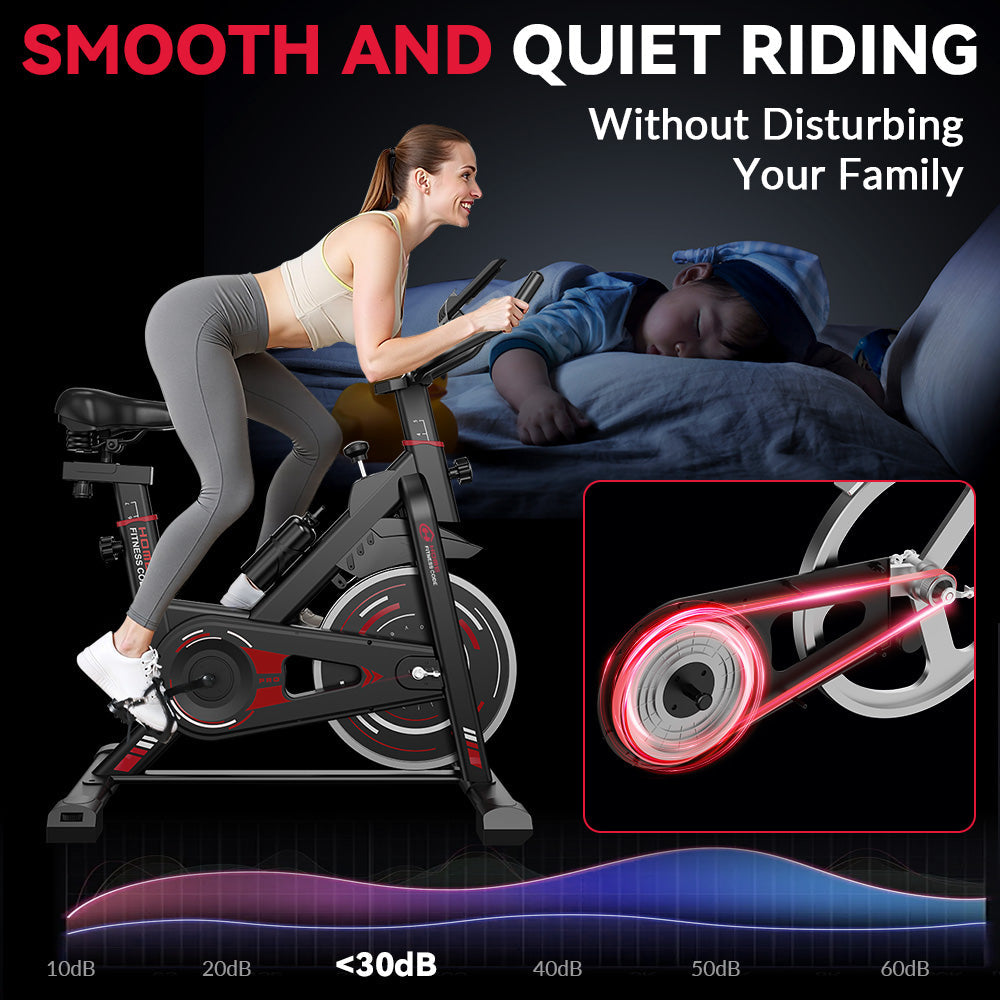 Bicicletă de Exerciții Staționară D1, Volantă 8 kg/10 kg