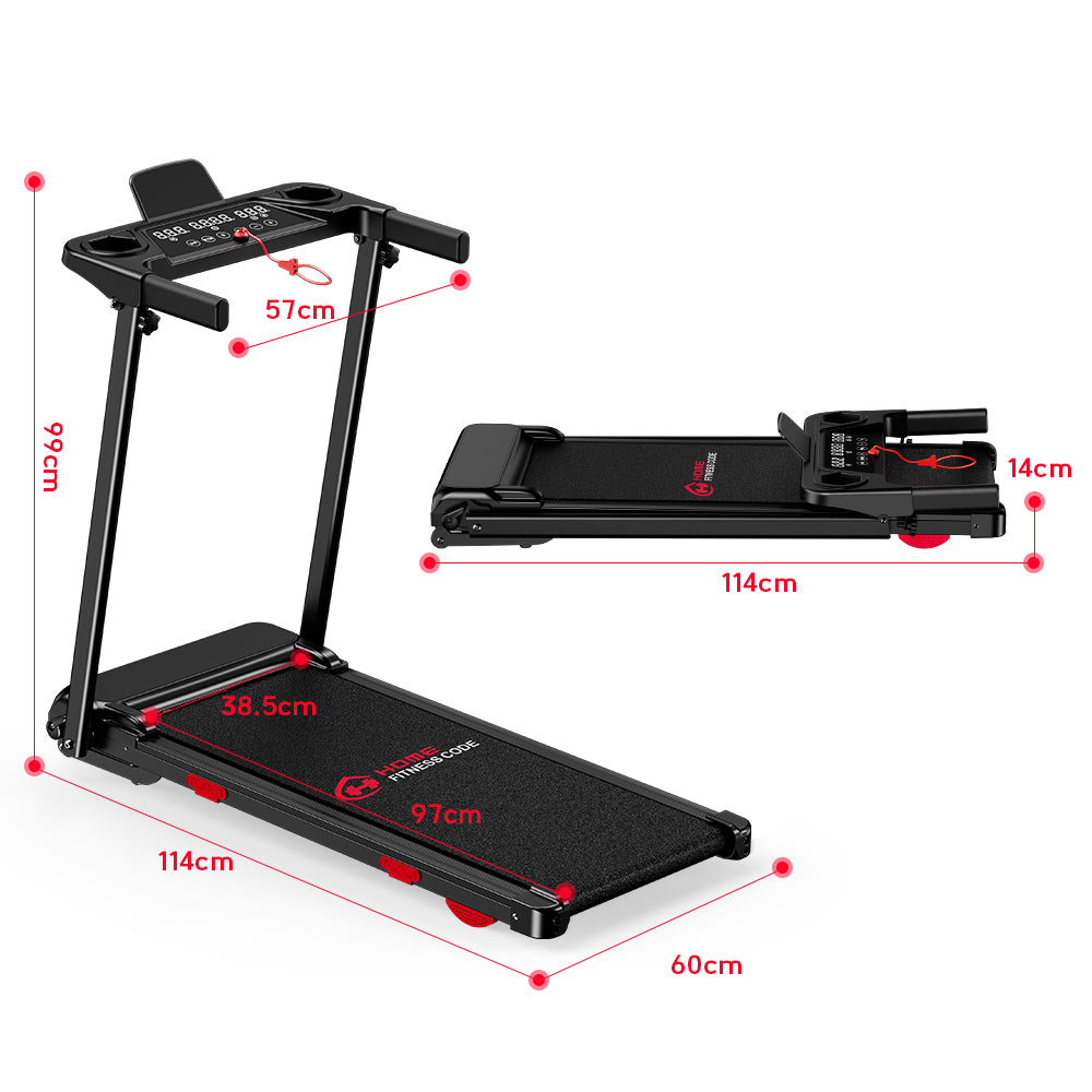 Banda de Alergare Pliabilă Q5 cu Înclinare, Motor fără Perii, Viteză 1-12 km/h