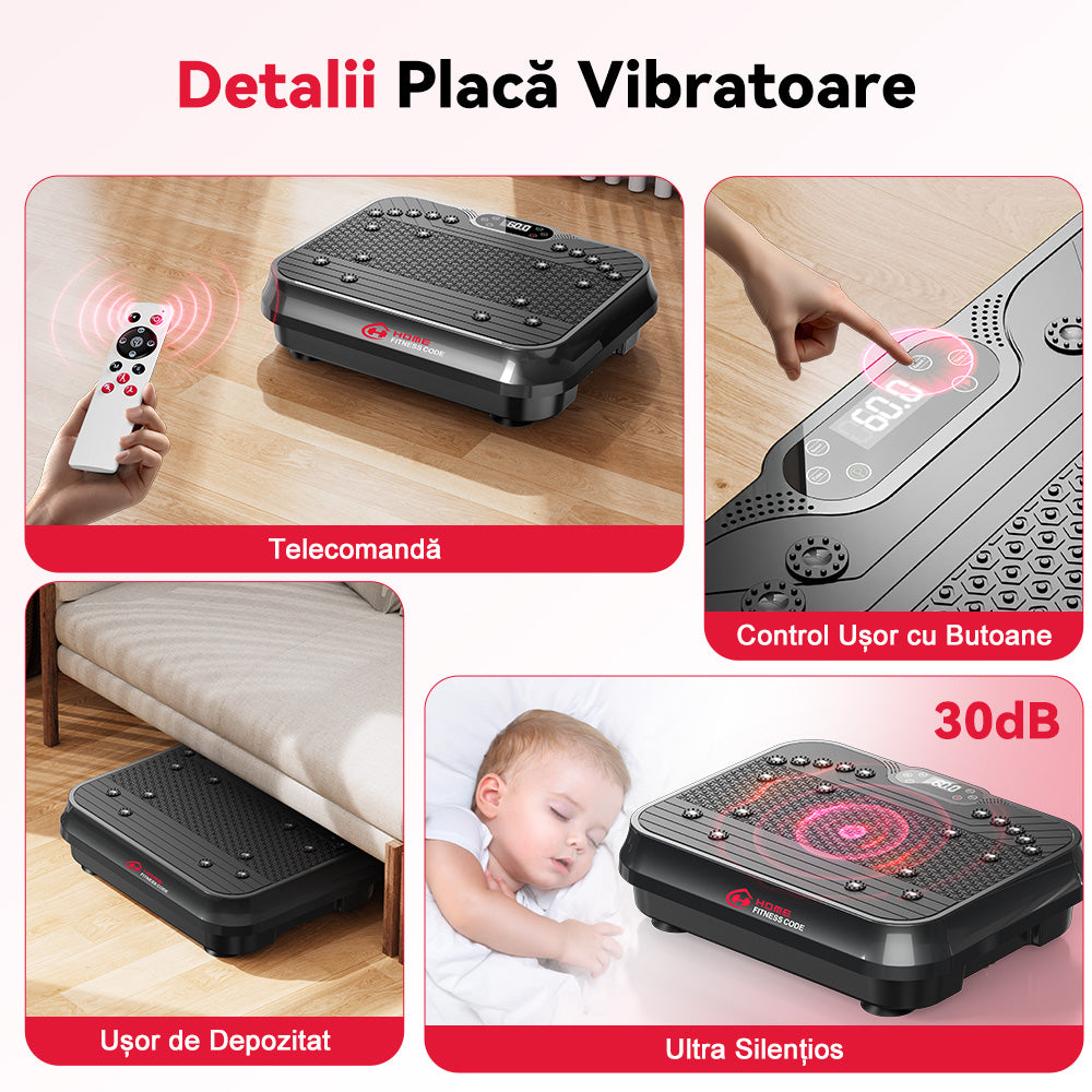 Platformă Vibratoare F1, 250 de Niveluri de Intensitate