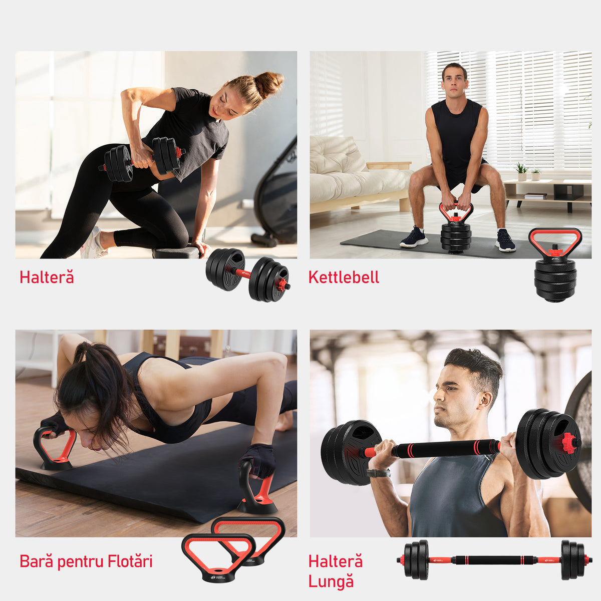 Set de Gantere Multifuncționale 4 În 1