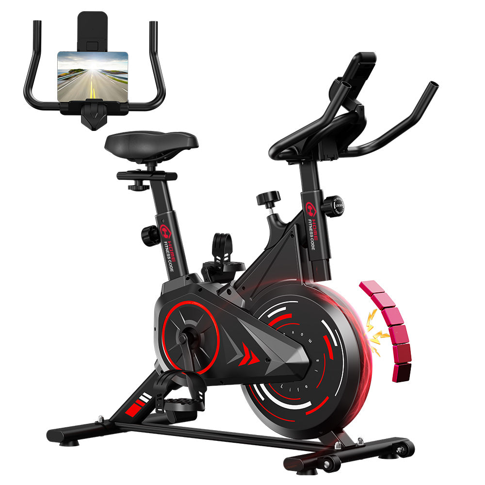 Bicicletă de Exerciții Staționară C1, Volantă 6 kg