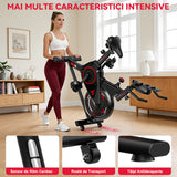 Bicicletă de Exerciții Staționară C1, Volantă 6 kg