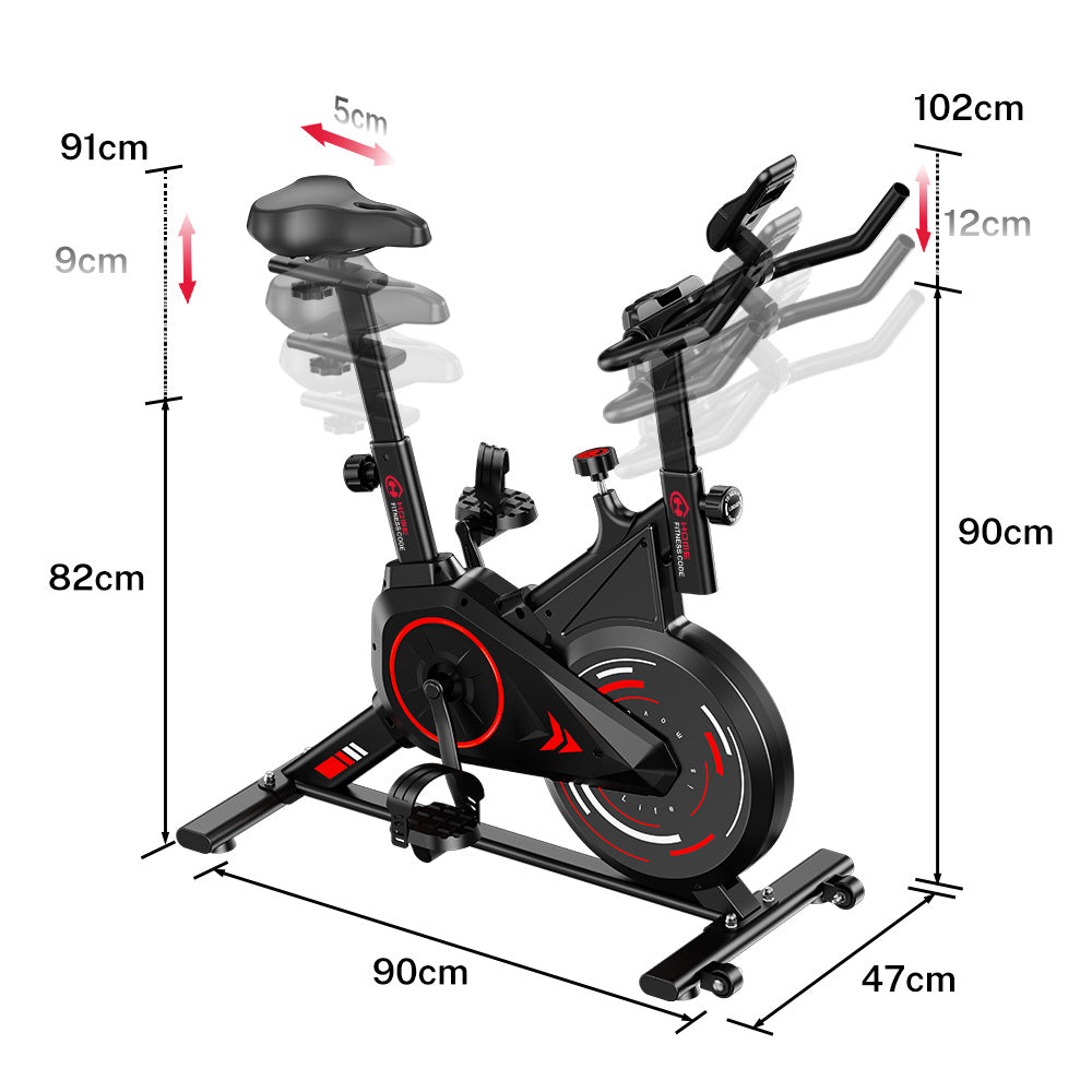 Bicicletă de Exerciții Staționară C1, Volantă 6 kg