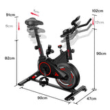 Bicicletă de Exerciții Staționară C1, Volantă 6 kg