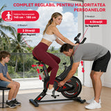 Bicicletă de Exerciții Staționară C1, Volantă 6 kg