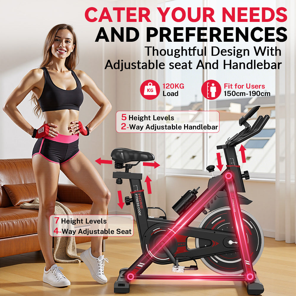 Bicicletă de Exerciții Staționară D1, Volantă 8 kg/10 kg