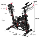 Bicicletă de Exerciții Staționară D1, Volantă 8 kg/10 kg