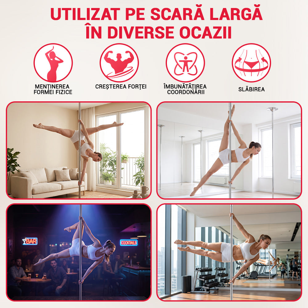 Bară de Dans Înălțime Reglabilă