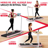 Banda de Alergare Z3 cu Motor fără Perii, Viteză 1-6 km/h, Înclinare Manuală 5%