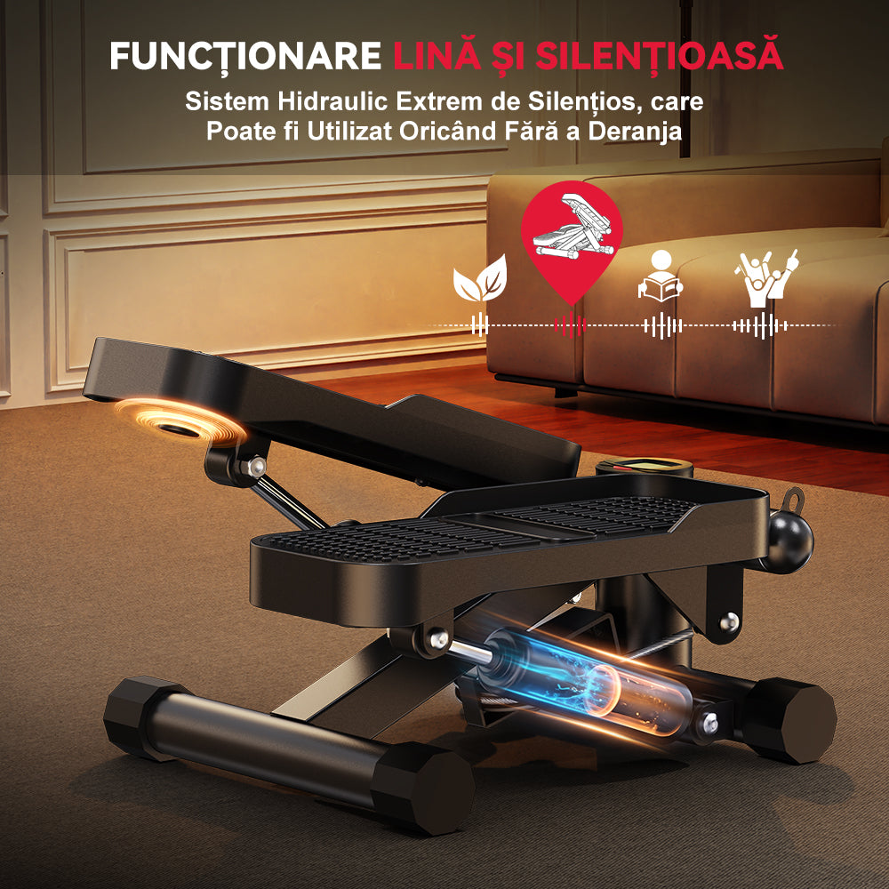 Mini Stepper Hidraulic cu Benzi de Rezistență