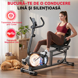 Bicicletă de Exerciții Culcată X1, 16 Niveluri de Rezistență