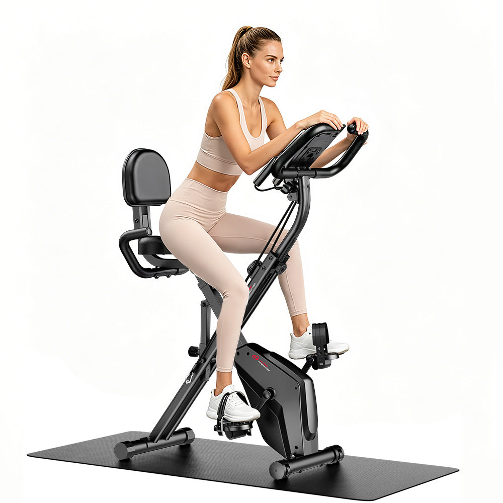 Bicicletă de Exerciții Pliabilă, Rezistență Magnetică