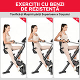 Bicicletă de Exerciții Pliabilă, Rezistență Magnetică