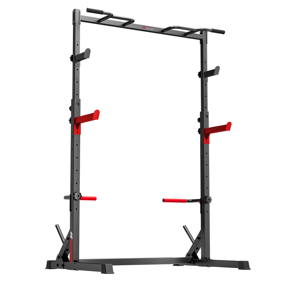 Semi Rack Pentru Genuflexiuni cu Bară de Tracțiuni